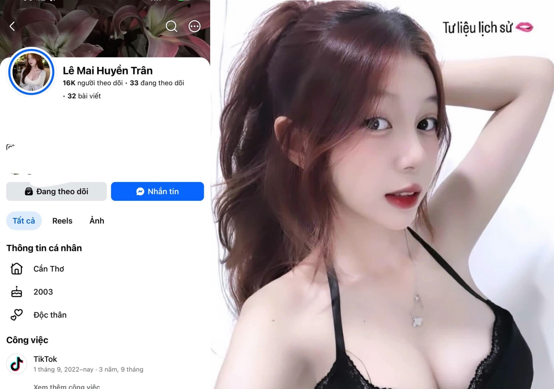 Sex VN Lê Mai Huyền Trân xinh gái